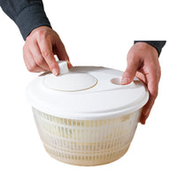 Manual Salad Spinner and Vegetable Dryer with Drain Basket, 4.5L