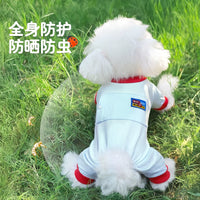 Pet Cooling Vest for Small Dogs, Thin Ice-Feel Sun Protection Breathable Four-Legged Summer Apparel for Teddy, Bichon, Pomeranian