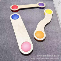 Kids Wooden Stepping Stones Balance Board Sensory Training Toy for Early Education