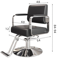 Professional Hydraulic Reclining Barber Chair for Salon, Swivel Styling Chair with Footrest
