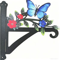 Wall-Mounted Parrot and Butterfly Garden Decor