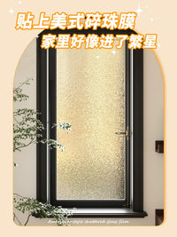 Frosted Privacy Window Film Static Cling for Bathroom and Home, Non-Adhesive Light Transmitting Glass Sticker
