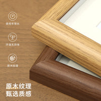 Wooden Photo Frame for Tabletop Display, 5-10 inch and A4, Walnut Finish