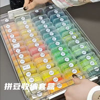 Bead Storage Organizer Box Set with 72 Small Containers and Lid