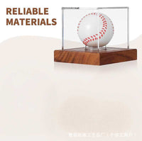 Acrylic Baseball Display Case Clear Dustproof Storage Box Square Ping Pong Ball Holder