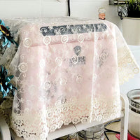 Lace Microwave Oven Toaster Disinfection Cabinet Dust Cover Kitchen Appliance Universal Cloth