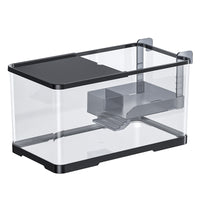 Kouting Turtle and Fish Tank with Basking Platform, Desktop Aquarium for Living Room, Self-Cleaning Plastic Tank