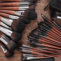 Professional Makeup Brush Set for Face and Eyes - Foundation, Powder, Eyeshadow, Concealer, Highlighter
