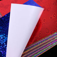 Glitter Origami Paper Set for Kids' DIY Crafts - Pearlescent, Laser, and Quicksand Effects