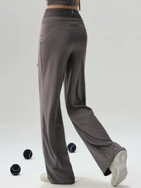 Women's Quick-Dry Yoga & Pilates Wide-Leg Pants for Running & Training