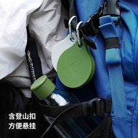 Collapsible Silicone Travel Cup with Lid - Portable 150ml for Outdoor Camping & Mouthwash