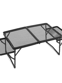 Outdoor Folding Mesh Table, Portable Camping Picnic Table for BBQ, Grilling, and Outdoor Activities