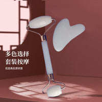 Dual-Roller Facial Massager & Gua Sha Set for Eye and Face