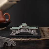 Chinese Covered Bridge Miniature Model for Micro Landscape Decor
