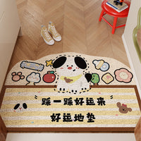 Cartoon Dog Doormat Entrance Mat Dust Removal Non-slip PVC Coil Mat