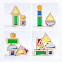 Translucent Acrylic Sensory Building Blocks for Early Learning