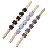 Wooden Massage Roller Stick for Back, Waist, Neck, and Muscle Relaxation