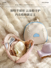 3-in-1 Travel Underwear Organizer Bag with Compression Sacks for Lingerie, Socks, and Clothing