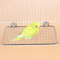 Stainless Steel Bird Perch Platform for Parrots and Small Animals