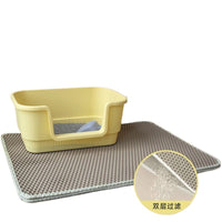 Double-Layer EVA Cat Litter Mat with Anti-Tracking & Splash-Proof Design