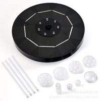 Solar Powered Floating Fountain Pump with Colorful LED Lights for Ponds and Gardens
