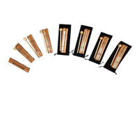 8-Note Crystal Chime Set with Wooden Base, Clear Sound, Long Sustain