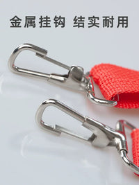 Adjustable Snare Drum Sling Strap for School Bands and Drum Corps, 2.5cm Wide with Metal Hooks