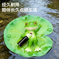 Floating Lotus Leaf Pond Ornament for Garden and Fish Tank Decoration, Durable Resin Craft