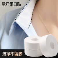 Disposable Sweat Absorbing Collar and Hat Liner Tape for Clothing Protection