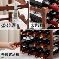 Bamboo Wine Rack Countertop Display Holder for Multiple Bottles