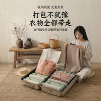Hand Roll Vacuum Compression Bags for Travel Clothes Storage