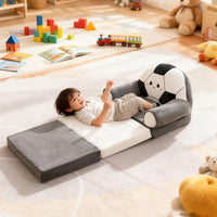 Cartoon Three-Layer Foldable Kids Sofa Chair, Kindergarten Toddler Nap Lounge Seat