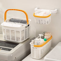 Portable Plastic Shower Caddy Basket for Bathroom Toiletries and Storage