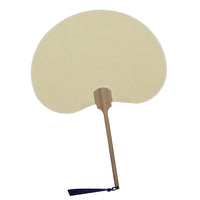 Double-Sided Xuan Paper Round Fan White Cardboard Fan Surface Hand-Painted Fan PVC Lacquer Fan Wholesale for Gongbi Painting