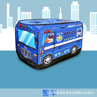 Kids Pop-Up Play Tent Cartoon Car Bus Indoor Outdoor Game House