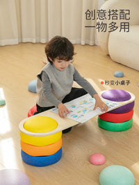 Springbuds Sensory Integration Training Balance Board for Kids, Indoor Beam Bridge