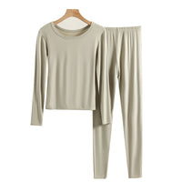 Women's Modal Thermal Underwear Set Plus Size Slim Fit Base Layer for Autumn/Winter