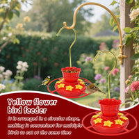 Outdoor Plastic Yellow Flower Bird Feeder for Garden