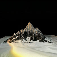 Aquarium Mountain Ornament Fish Tank Decoration Artificial Snow Mountain Landscape