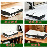 Horizontal Stand for PS5 Slim/Pro Console - Transparent Triangular Base for Stable Gaming