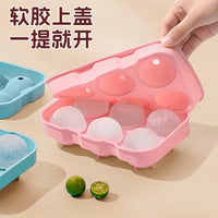 Silicone Sphere Ice Cube Mold for Whiskey and Cocktails, Large Round Ice Ball Maker for Home Bar