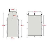 Car Side Awning Tent for SUV Camping and Travel