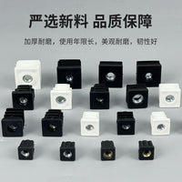Square Tube Inserts with M6/M8 Threaded Nuts for Furniture Legs and Fittings