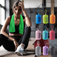 Summer Cooling Sports Towel Quick Dry Ice Silk Towel for Fitness and Outdoor Activities