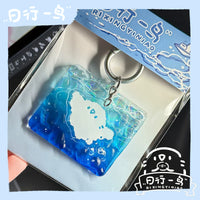 Daily Bird Original Design Parrot Wave Acrylic Keychain