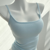 Women's Double-Layer Tank Top with Removable Chest Pads, Slimming Camisole for Summer