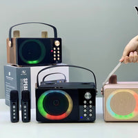 New YS-314 Retro Wireless Bluetooth Speaker with Handheld Outdoor Karaoke Microphone KTV All-in-One System