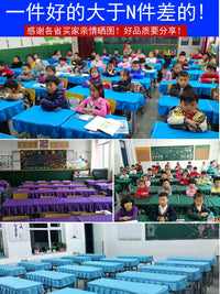 Thickened Waterproof School Desk Cover for Students - Blue Learning Tablecloth for Primary and Secondary School Desks