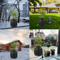Winter Plant Protection Cover with Drawstring and Zipper for Outdoor Potted Plants, Shrubs, and Trees