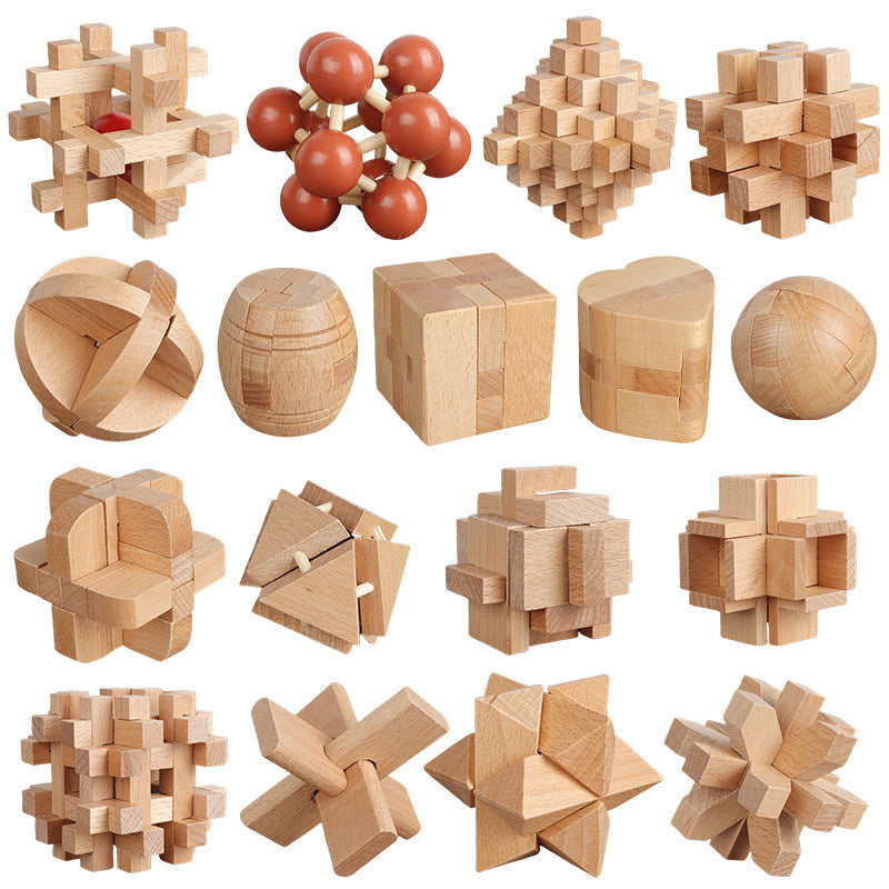 Kongming Luban Lock Brain Teaser Puzzle Toy for Students and Adults